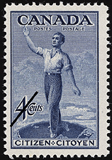 Timbre de 1947 - Citoyen - Timbre du Canada