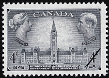 Timbre de 1948 - Gouvernement responsable - Timbre du Canada