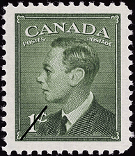 1949 - King George VI - Canadian stamp - Stamps of Canada