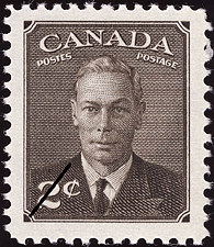 1949 - King Georges VI - Canadian stamp - Stamps of Canada