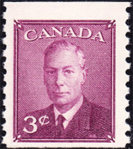 1949 - Roi Georges VI - Canadian stamp - Stamps of Canada