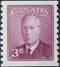 Timbre de 1950 - Roi Georges VI - Timbre du Canada