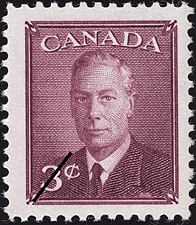 1950 - Roi Georges VI - Canadian stamp - Stamps of Canada