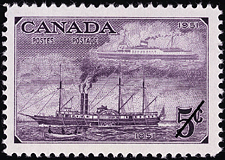 1951 - Ships - Canadian stamp - Stamps of Canada