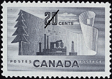 1952 - Forestry Products of Canada - Canadian stamp - Stamps of Canada