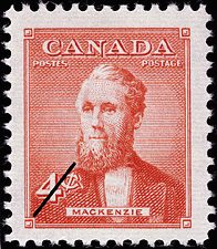 Timbre de 1952 - Mackenzie - Timbre du Canada