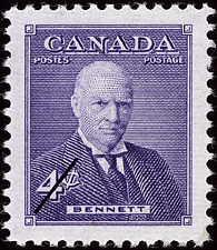 Timbre de 1955 - Bennett - Timbre du Canada