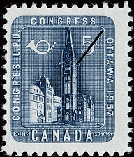 Congrès Union postale universelle, Ottawa 1957 - Timbre du Canada