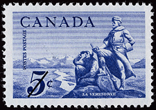 1958 - La Vérendrye - Canadian stamp - Stamps of Canada
