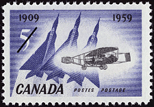 1959 - Golden Anniversary of Flight - Canadian stamp - Stamps of Canada