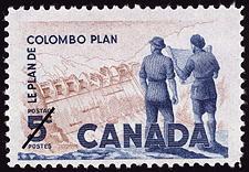 1961 - Colombo Plan - Canadian stamp - Stamps of Canada