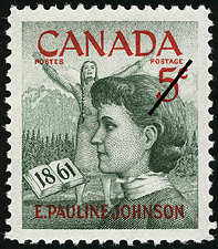 Timbre de 1961 - E. Pauline Johnson, 1861 - Timbre du Canada