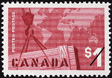 Timbre de 1963 - Commerce d'exportation - Timbre du Canada