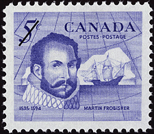 1963 - Martin Frobisher, 1535-1594 - Canadian stamp - Stamps of Canada