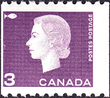 1963 - Queen Elizabeth II - Canadian stamp - Stamps of Canada