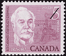 Sir Casimir Stanislaus Gzowski, 1813-1963 1963 - Canadian stamp
