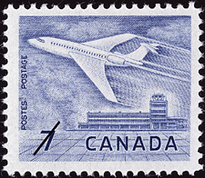 Timbre de 1964 - Avion à réaction - Timbre du Canada