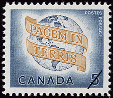 Timbre de 1964 - Pacem in Terris, Paix sur Terre - Timbre du Canada