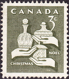 Timbre de 1965 - Cadeaux des sages - Timbre du Canada