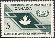 International Co-operation Year 1965 - Canadian stamp