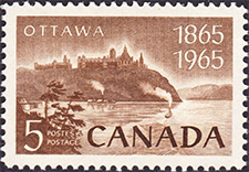 1965 - Ottawa - Canadian stamp - Stamps of Canada