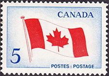 1965 - The National Flag - Canadian stamp - Stamps of Canada