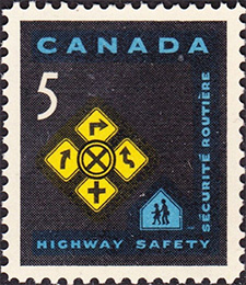 1966 - Highway Safety - Canadian stamp - Stamps of Canada