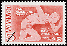 1967 - Pan-American Games, Winnipeg, 1967 - Canadian stamp - Stamps of Canada