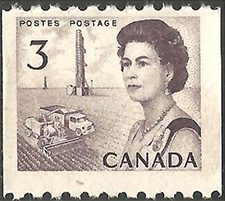 Queen Elizabeth II, Prairie Scene 1967 - Canadian stamp