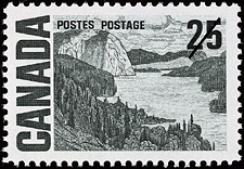 Timbre de 1967 - Terre solennelle - Timbre du Canada