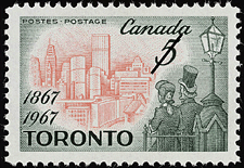 1967 - Toronto, 1867-1967 - Canadian stamp - Stamps of Canada