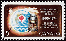 1968 - International Hydrological Decade, 1965-1974 - Canadian stamp - Stamps of Canada