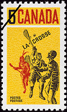 1968 - Lacrosse - Canadian stamp - Stamps of Canada
