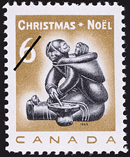 Timbre de 1968 - La Mère et l'Enfant - Timbre du Canada