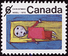 Timbre de 1970 - Enfant Jésus - Timbre du Canada