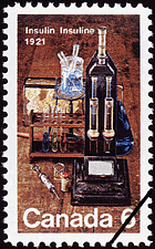1971 - Insulin, 1921 - Canadian stamp - Stamps of Canada
