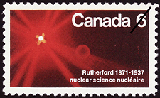 Timbre de 1971 - Rutherford, 1871-1937, Science nucléaire - Timbre du Canada