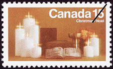 Timbre de 1972 - Chandelles - Timbre du Canada