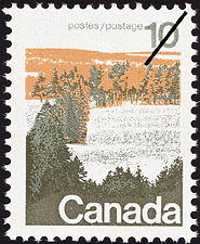Timbre de 1972 - Forêts du centre du Canada - Timbre du Canada