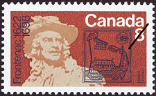 Timbre de 1972 - Frontenac, 1622-1698 - Timbre du Canada