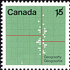 Timbre de 1972 - Géographie - Timbre du Canada