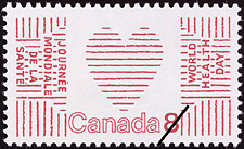 Timbre de 1972 - Journée mondiale de la santé - Timbre du Canada