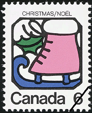 Patin à glace 1973 - Timbre du Canada