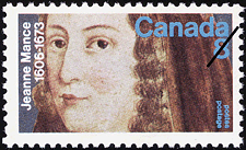 1973 - Jeanne Mance, 1606-1673 - Canadian stamp - Stamps of Canada