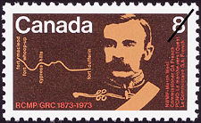 Timbre de 1973 - La marche vers l'Ouest, Le Commissaire G.A. French - Timbre du Canada