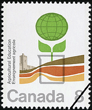 Timbre de 1974 - Enseignement agricole - Timbre du Canada