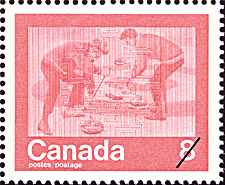 1974 - Curling - Canadian stamp - Stamps of Canada