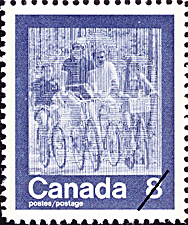 Timbre de 1974 - Cyclisme - Timbre du Canada