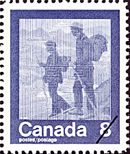 Timbre de 1974 - Excursion à pied - Timbre du Canada