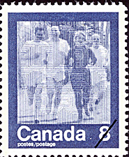 1974 - Jogging - Canadian stamp - Stamps of Canada